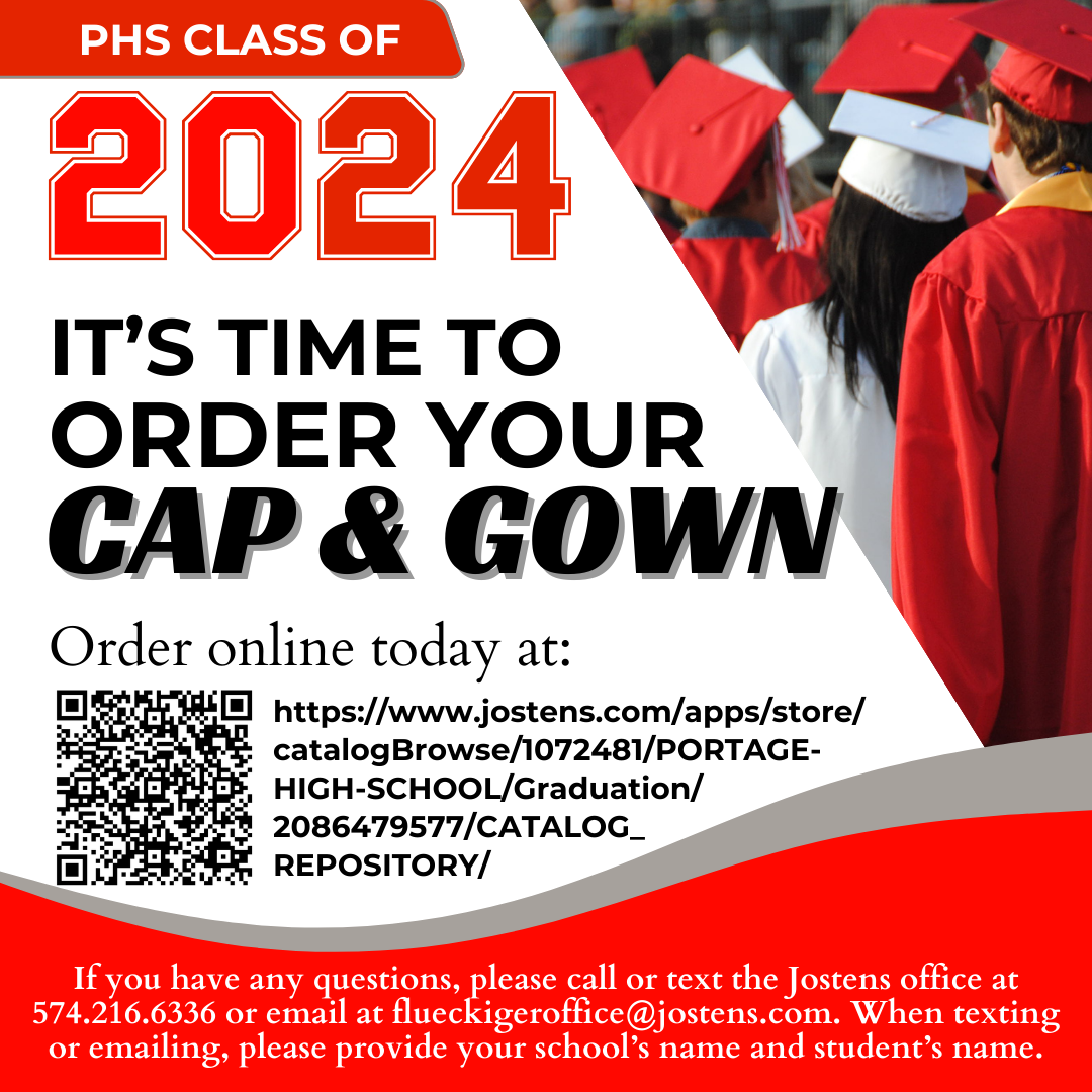 Class of 2024 Cap & Gown Orders Deadline